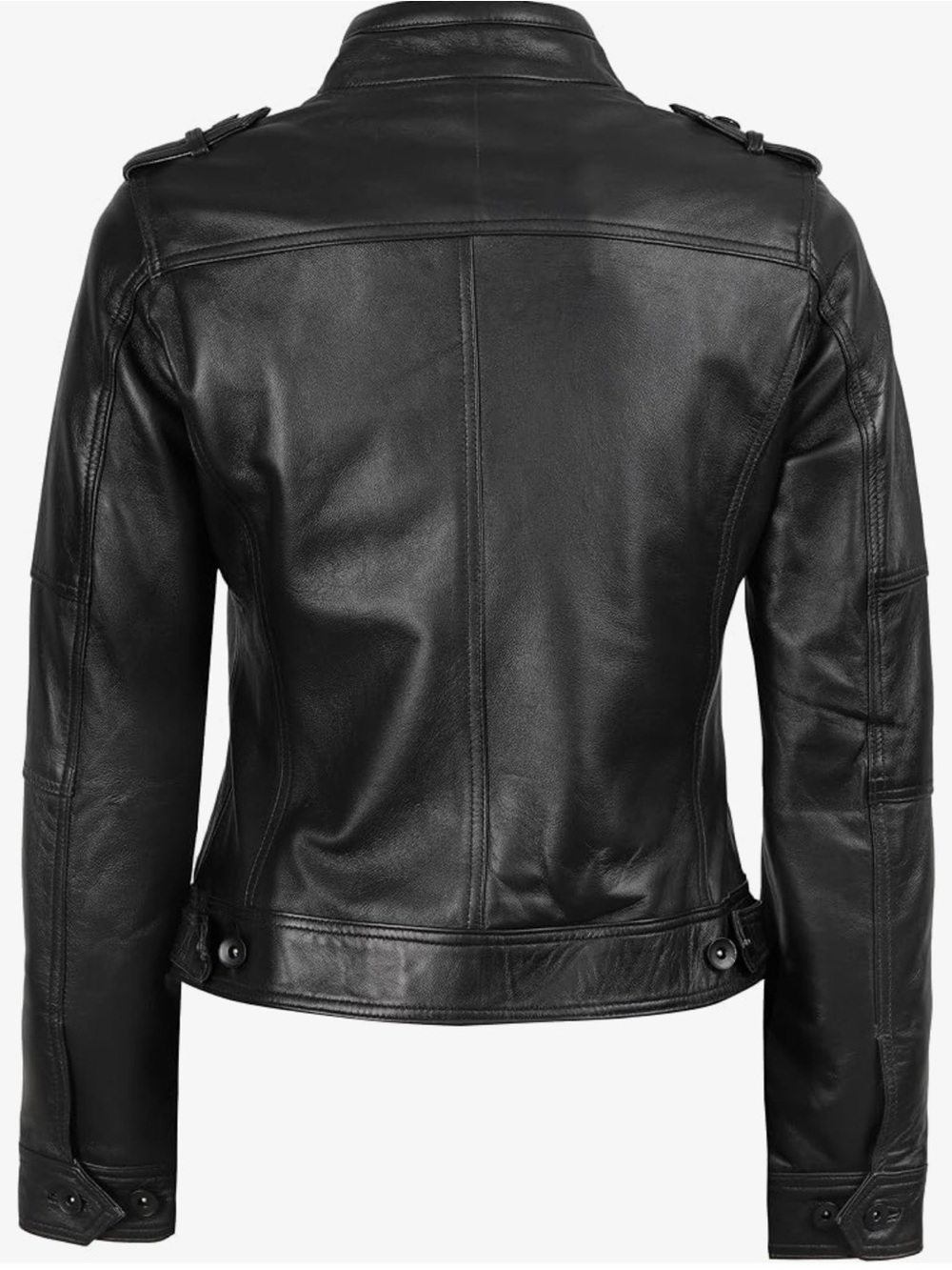Real Lambskin Leather Jacket - Picture 4 of 5